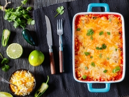 Zapiekanka z kurczakiem enchiladą