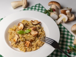 Risotto grzybami i szafranem