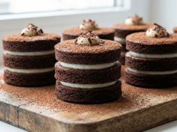 Ciastka brownie z kremem śmietankowym