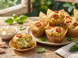 Letnie muffinki z cukinią i mozzarellą